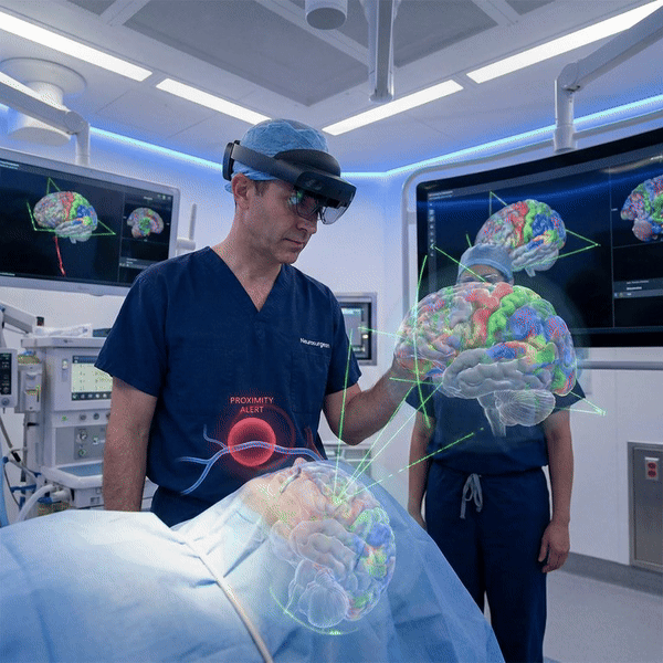 XR OR animated surgical field