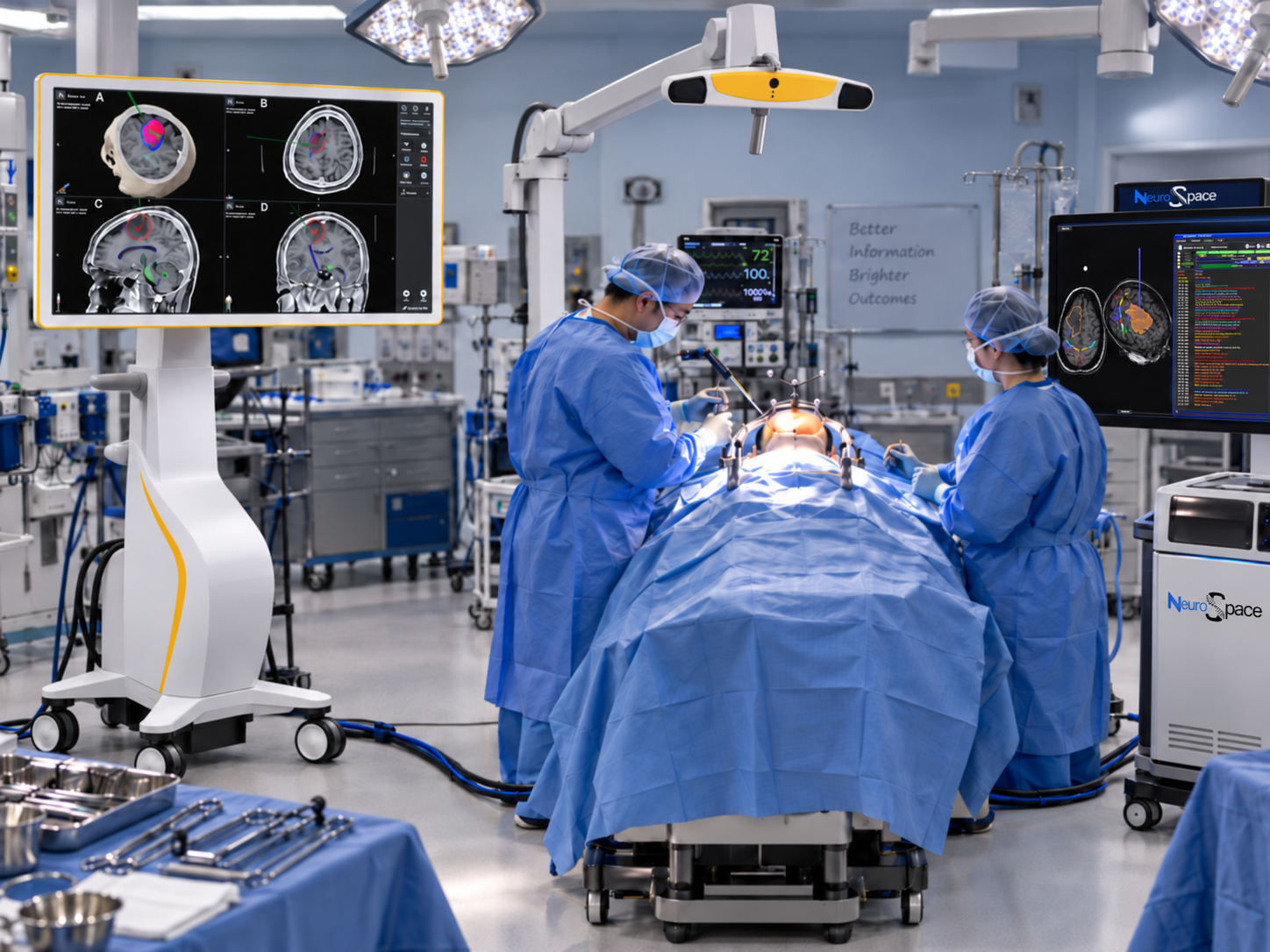Neurospace-enabled neurosurgical operating room
